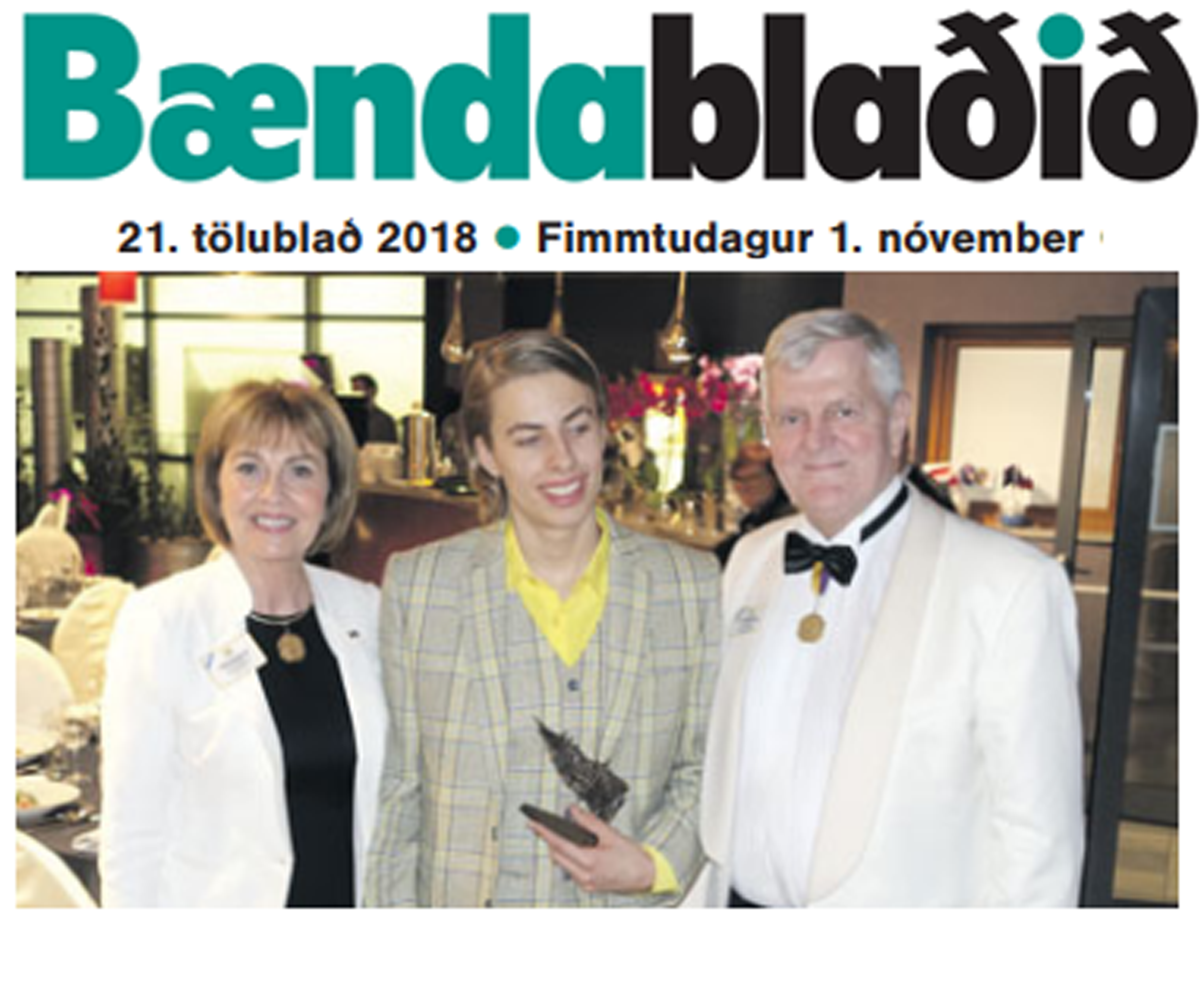 Guðrún í Bændablaðinu 1. nóv. 2018 Guðrún í Bændablaðinu 1. nóv. 2018