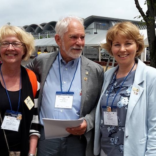 Kristín Þorfinnsdóttir,  PID Jan Holtet frá Noregi  og Dagný Finnsdóttir