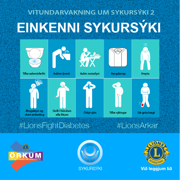 Sykursyki einkenni