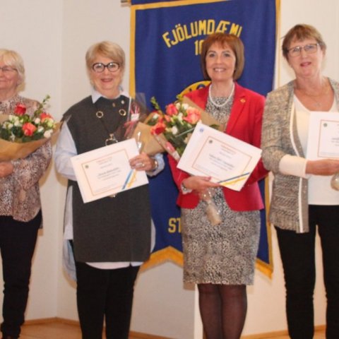 Jenný Harðardóttir, Hrund Hjaltadóttir, Guðrún Björt Yngvadóttir og Laufey Jóhannsdóttir