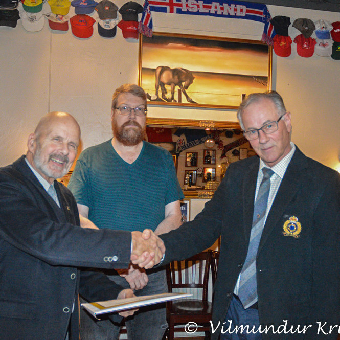 Ársæll B. Ellertsson, Vilmundur Kristjánsson  og Daði Ingimundarson