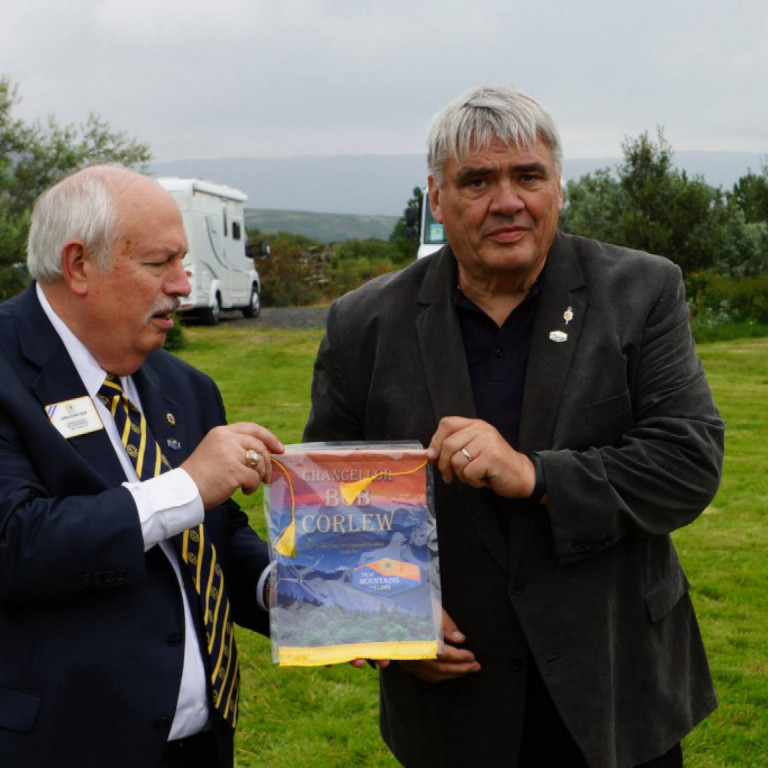 Alþjóðaforseti í Ásbjarnarlundi