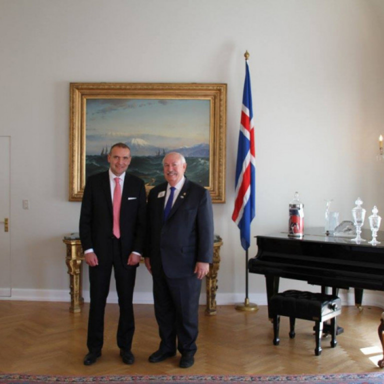 Heimsókn Alþjóðaforseta Lions Bob Corlew til forseta Íslands og utanríkisráðherra