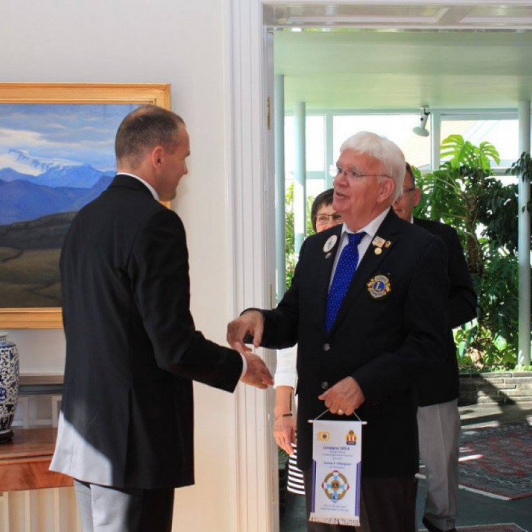 Heimsókn Alþjóðaforseta Lions Bob Corlew til forseta Íslands og utanríkisráðherra