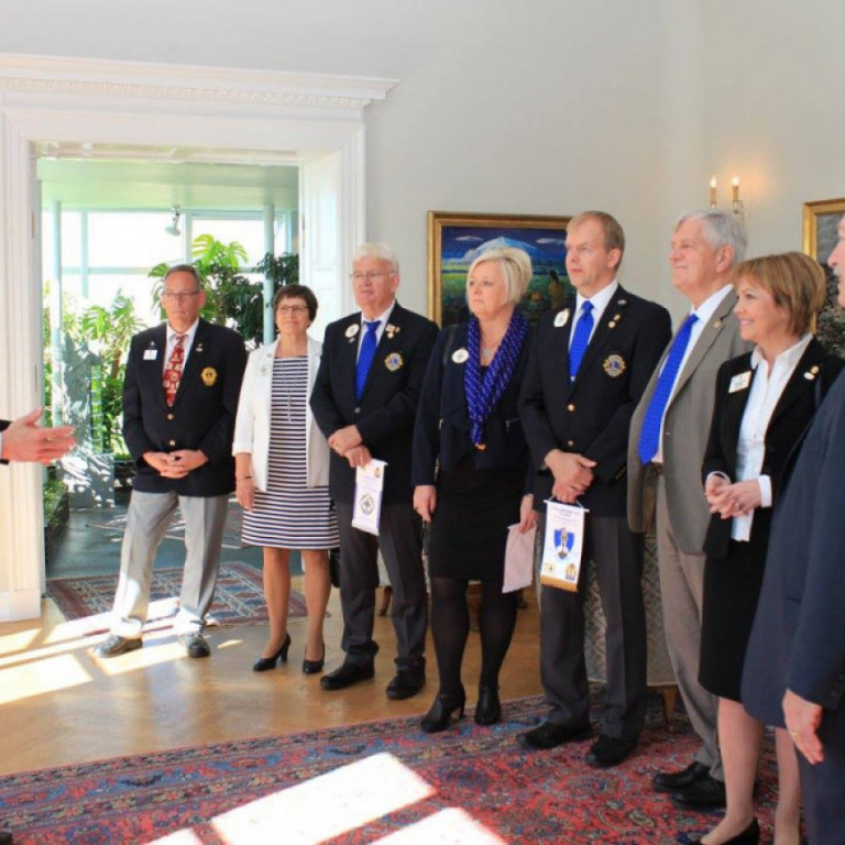 Heimsókn Alþjóðaforseta Lions Bob Corlew til forseta Íslands og utanríkisráðherra