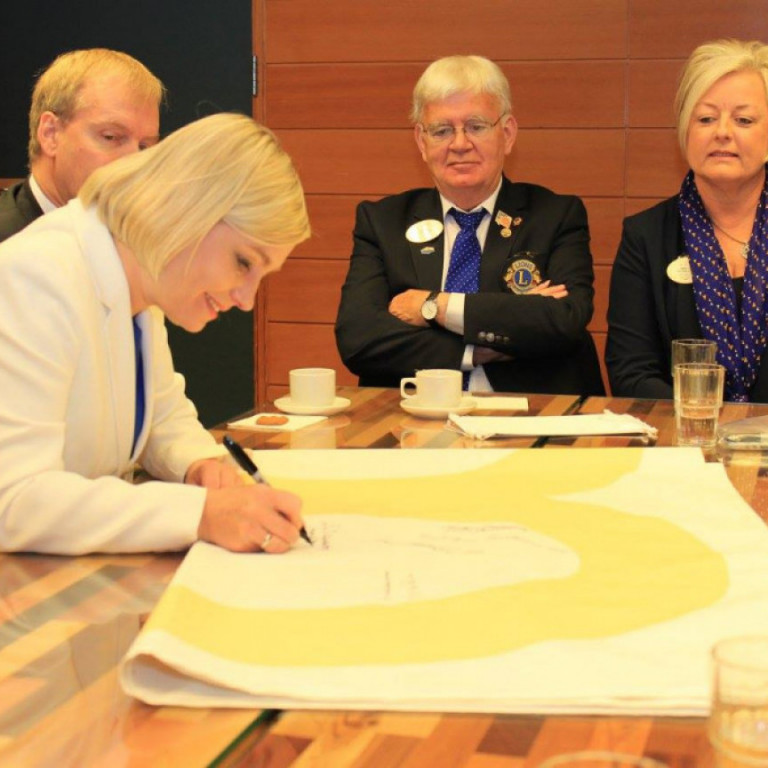 Heimsókn Alþjóðaforseta Lions Bob Corlew til forseta Íslands og utanríkisráðherra