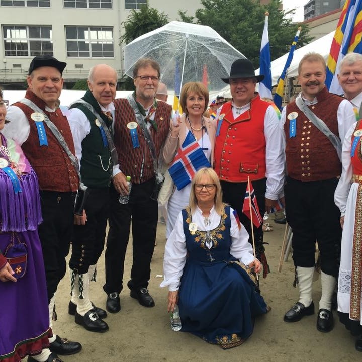 Guðrún Björt með norskum verðandi umdæmisstjórum