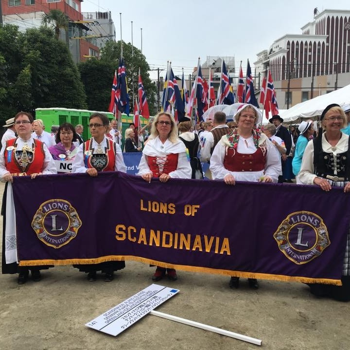 Norðurlanda borðinn, þarna sjáum við Kristínu Þorfinnsdóttir