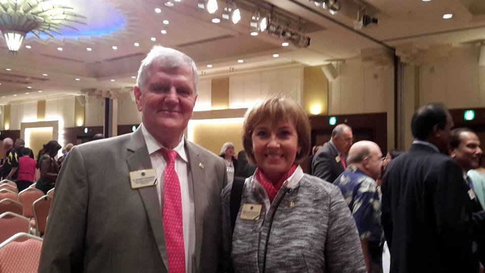 Guðrún Björt ásamt manni sínum Jóni Bjarna, eftir að ljóst var að hún er ein í kjör til 2. vara alþj…