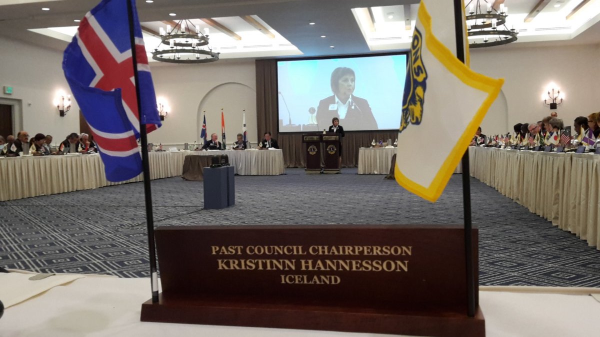 Frá Alþjóðastjórnarfundi Lions í Ojai í Kaliforníu