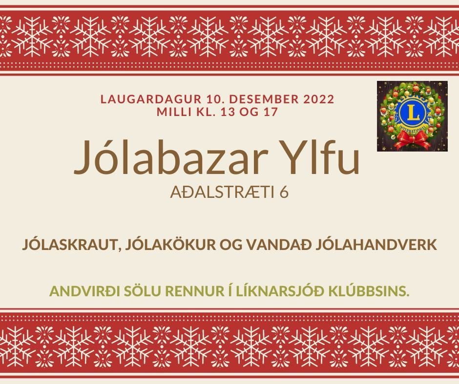 Jólabazar Lionsklúbbsins Ylfu Akureyri