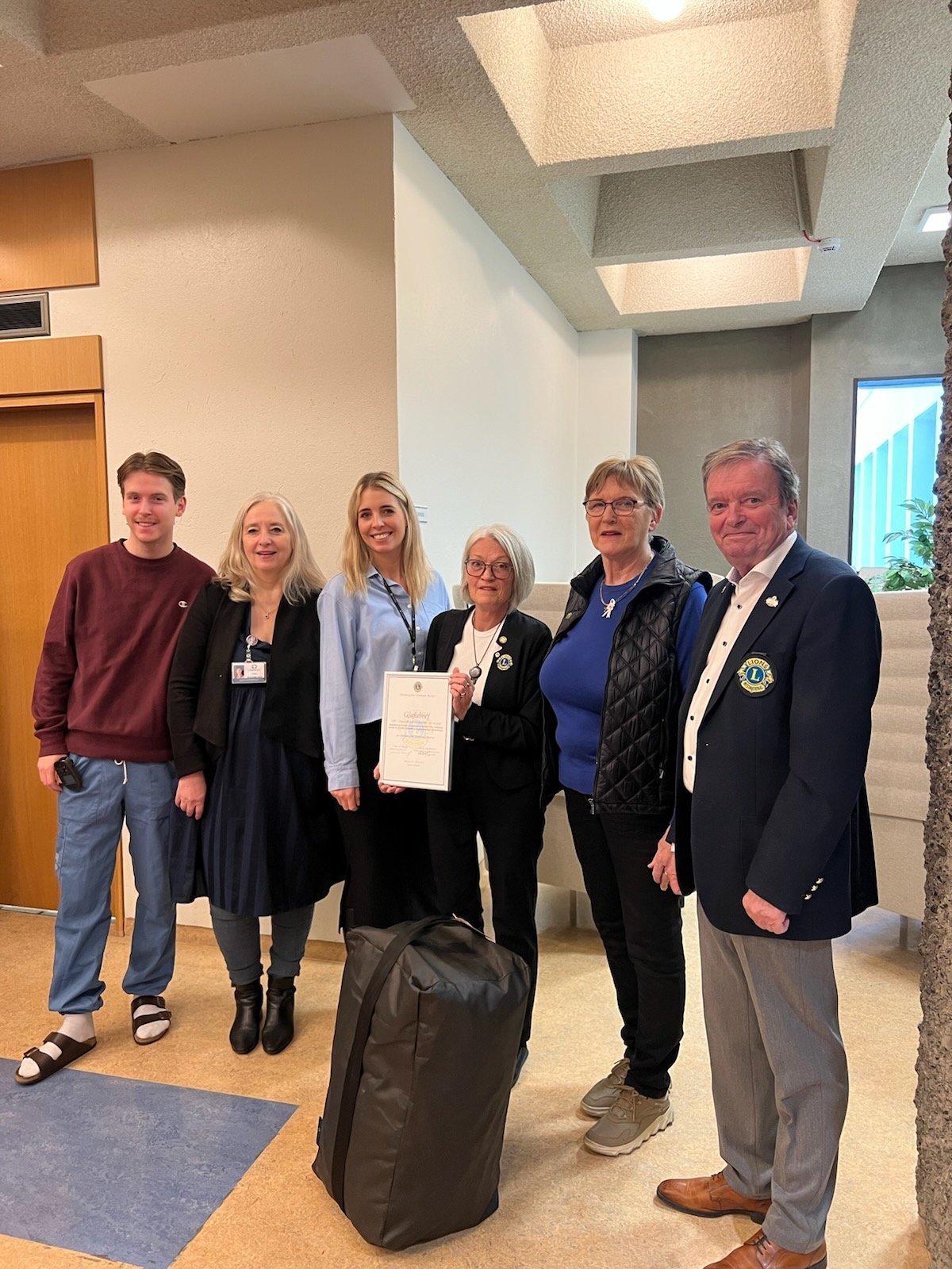 Deildarstjóri Legudeildar geðrofssjúkdóma Landspítalans sendir Lionsfélögum á Íslandi kærar þakkir