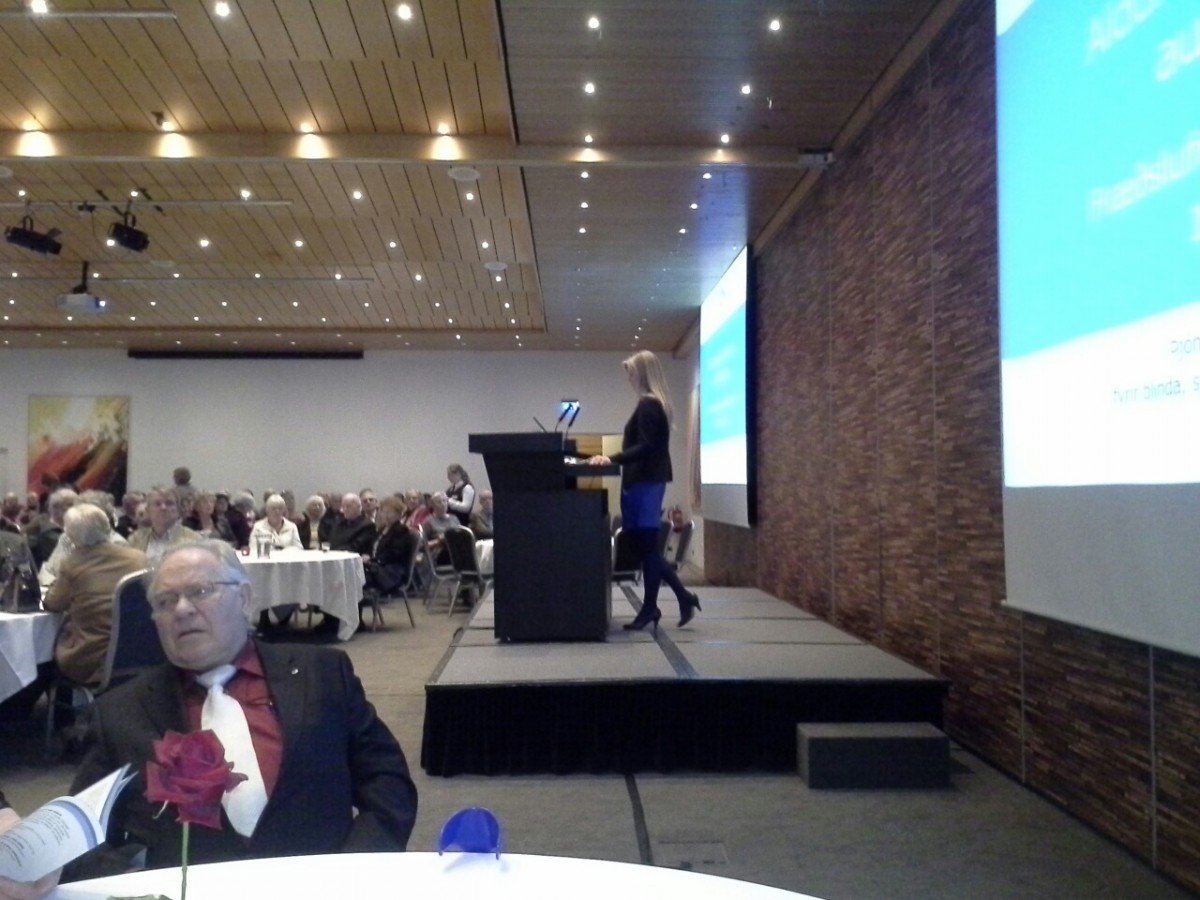 240 manns sóttu fræðslufund um aldurstengda augnbotnahrörnun á Grand Hótel