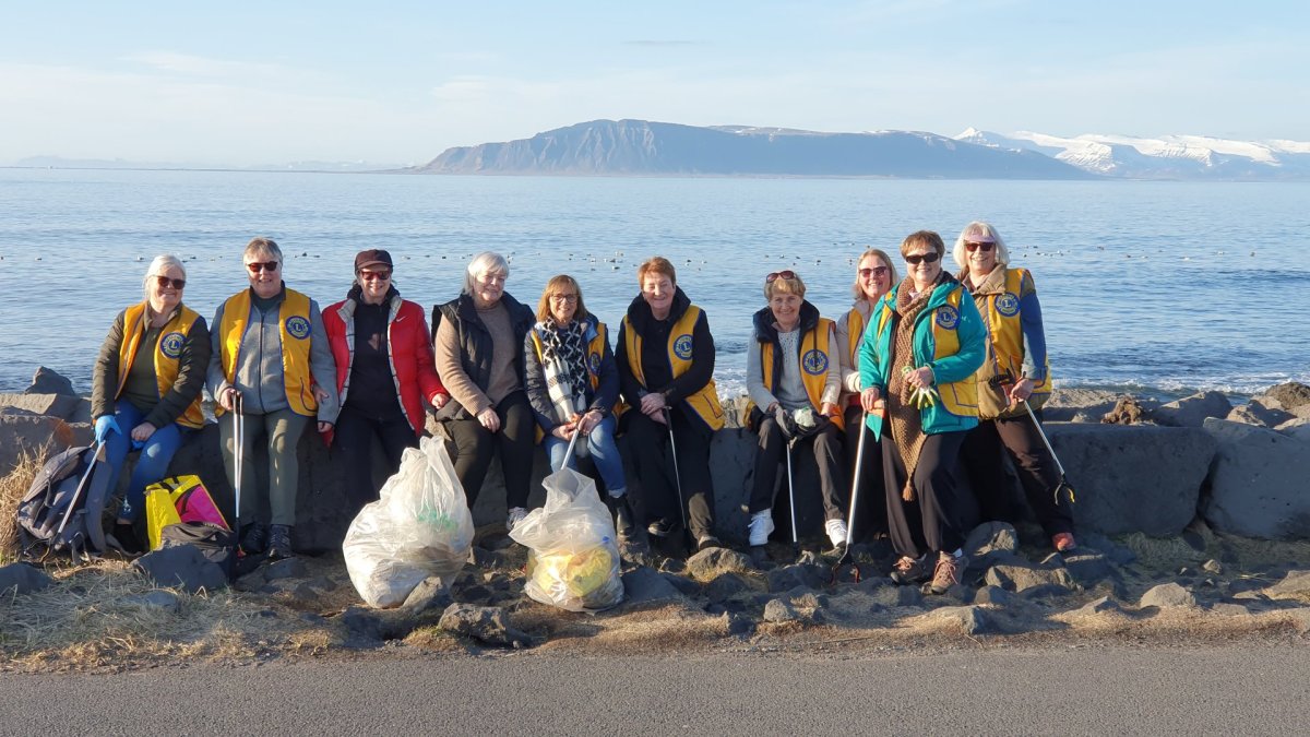 Lionsklúbburinn Eir fór saman að plokka