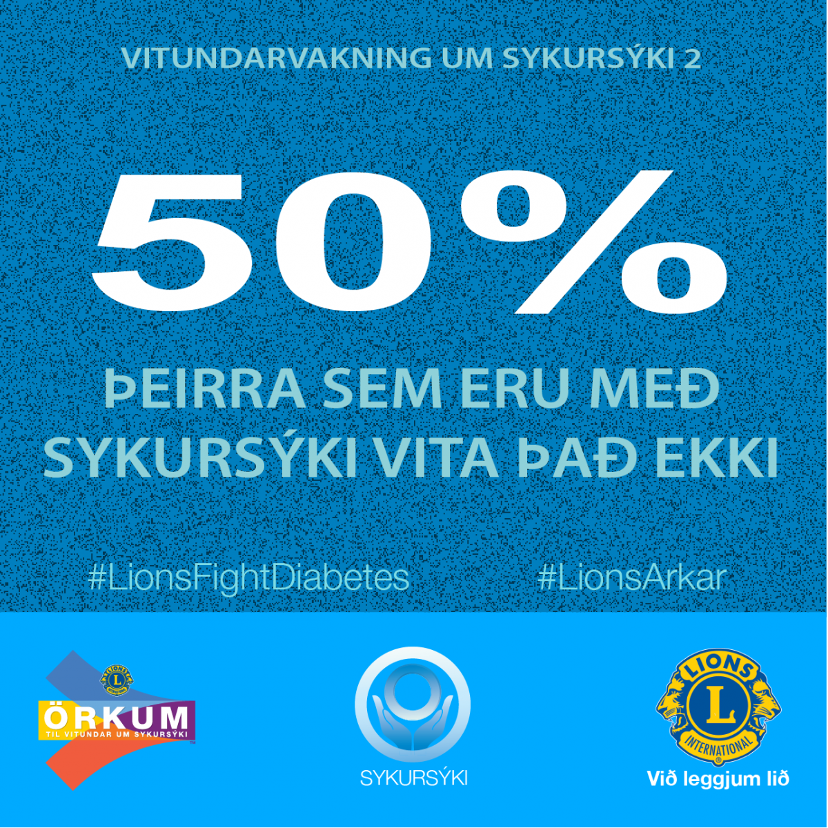 Vitundarvakning um sykursýki.