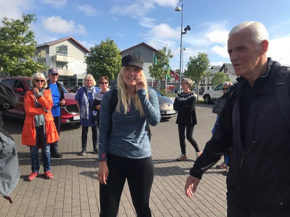 Lionsklúbburinn Kaldá styrkir Arkarann Evu í göngu sinni umhverfis landið.