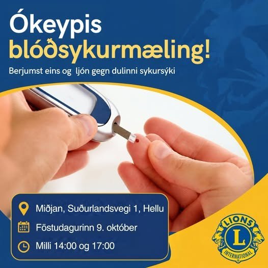 Ókeypis blóðsykurmælingar á Hellu