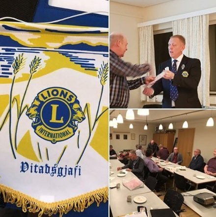 Andri Gylfason á fundi í Vitaðsgjafa