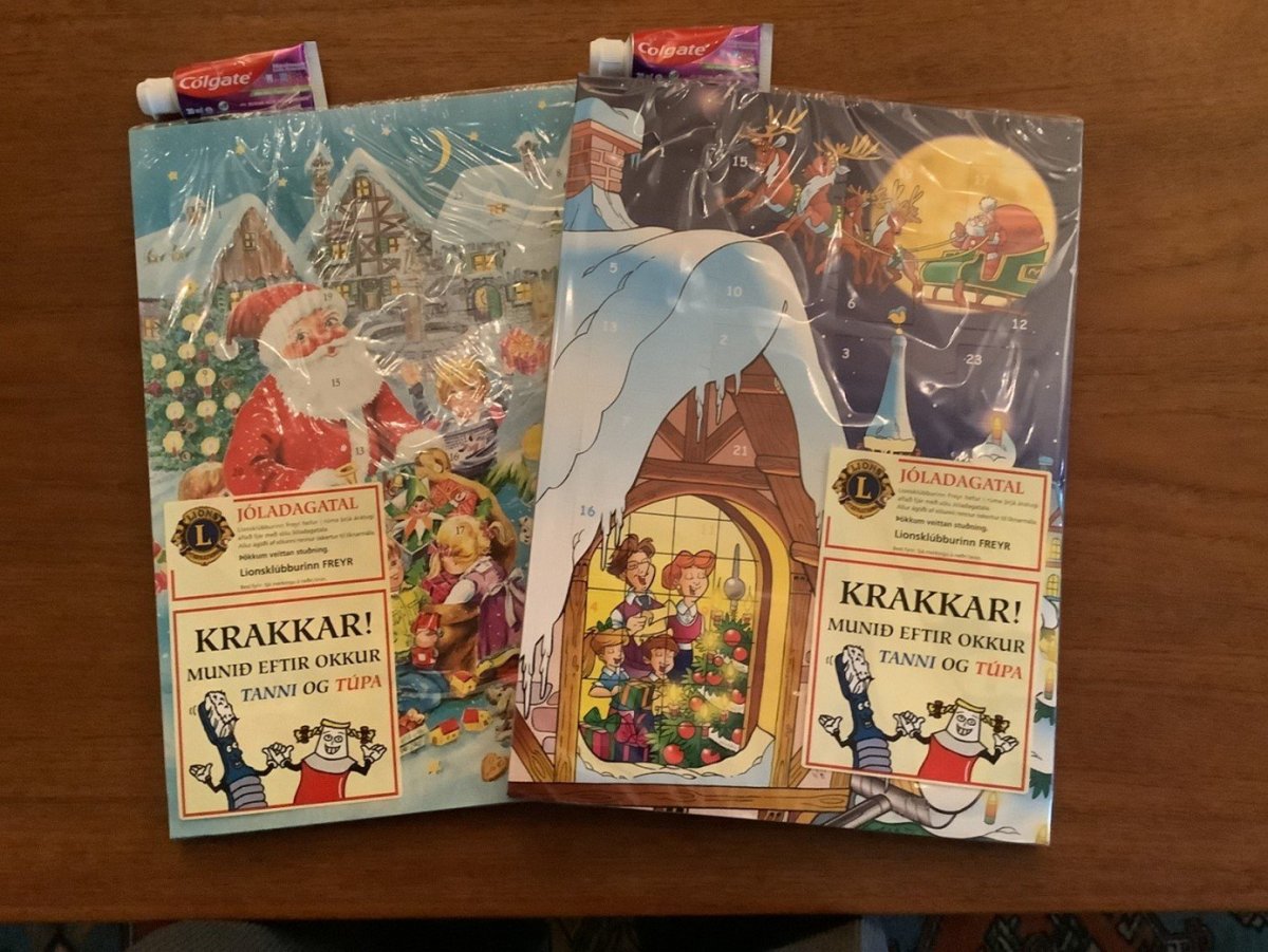 Fréttatilkynning frá Lionsklúbbnum Frey, vegna jóladagatala Lions.