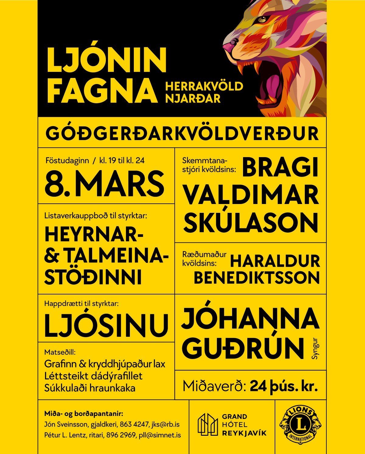 Herrakvöld Lkl.Njarðar