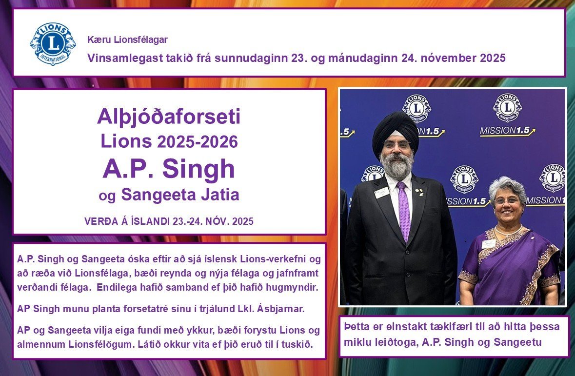Vakin er athygli á komu IP Singh og Sangeet