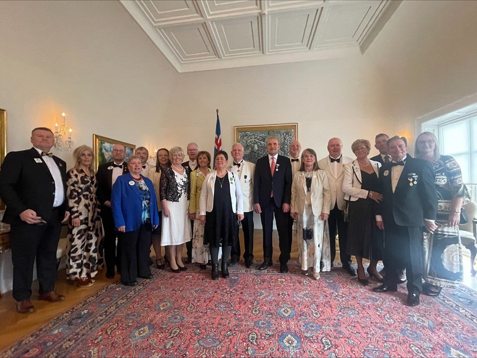 Móttaka hjá Forseta Íslands á Lionsþingi 2024