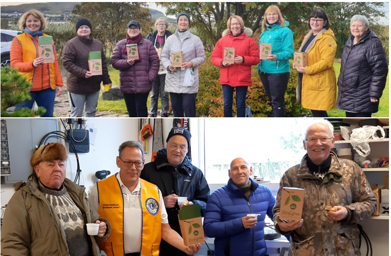 Lionsklúbbarnir í Mosfellsbæ í birkifræjasöfnun