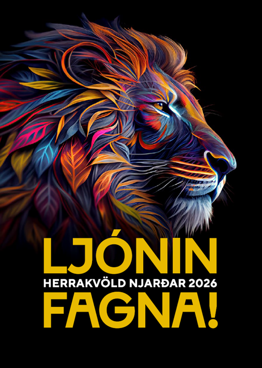 LJÓNIN FAGNA - Herrakvöld Njarðar 2026