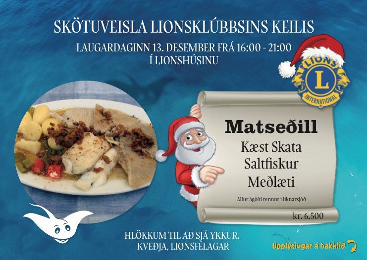 Skötuveisla Lionsklúbbsins Keilis