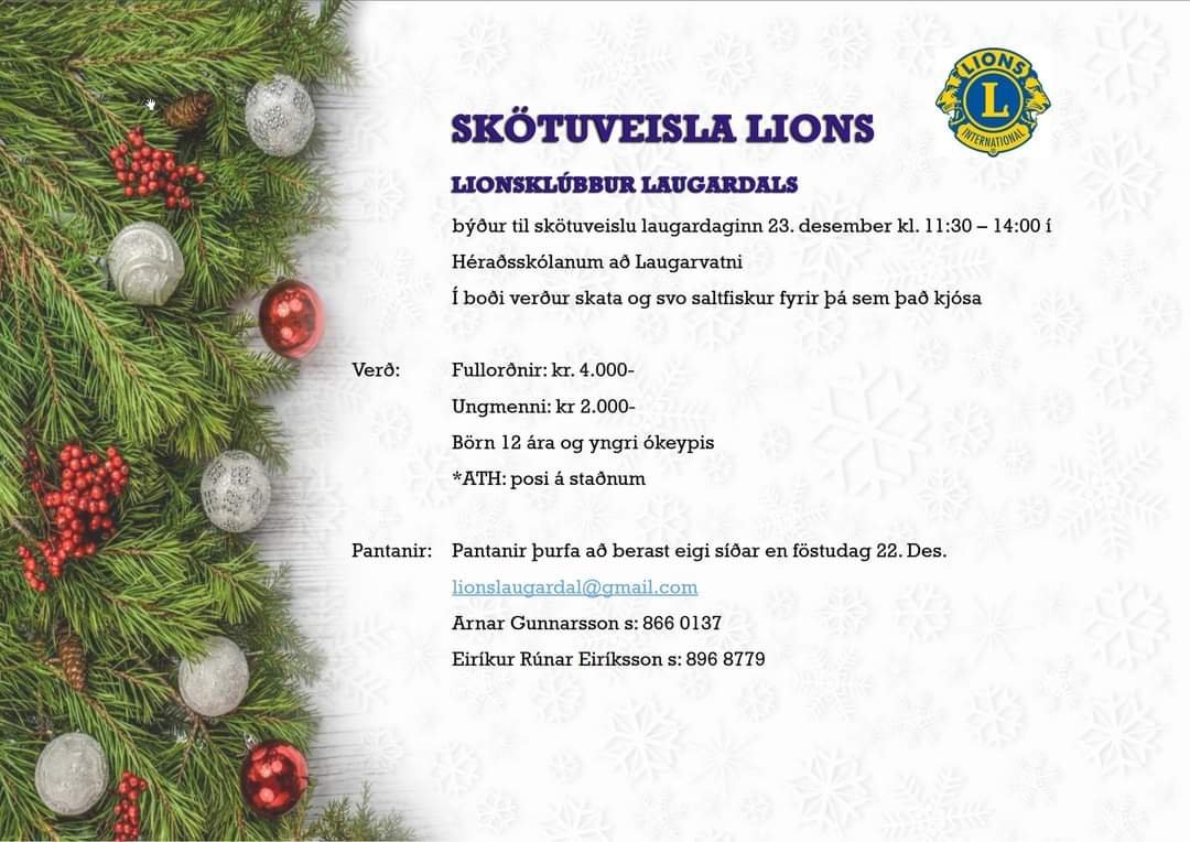 Skötuveisla Lionsklúbbs Laugardals