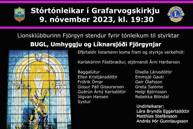 Stórtónleikar í Grafarvogskirkju