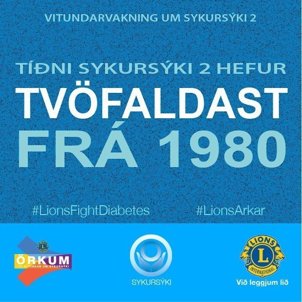 Nóvember er helgaður vitundarvakningu um sykursýki 2.