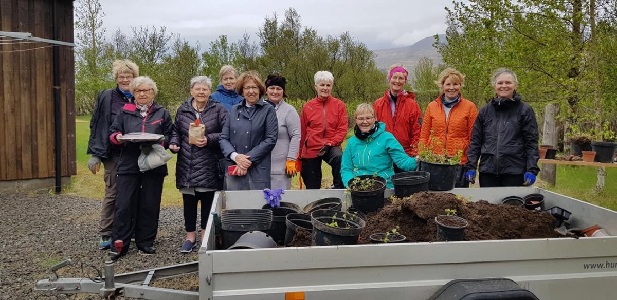 Lionsklúbburinn Úa í gróðurverkefni á degi umhverfisins.