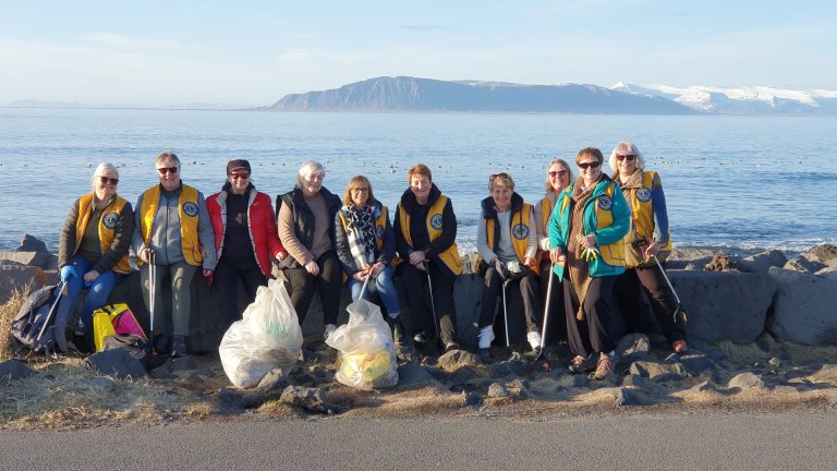 Lionsklúbburinn Eir fór saman að plokka