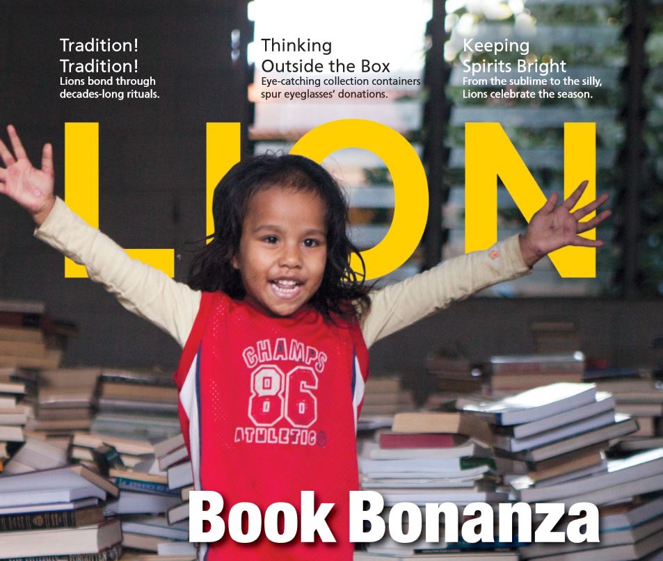 Frétt í alþjóða Lionsblaðinu um WSD daginn 2014 á Íslandi